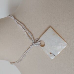 ‼️3 for $20‼️White Beaded Double Strand Necklace